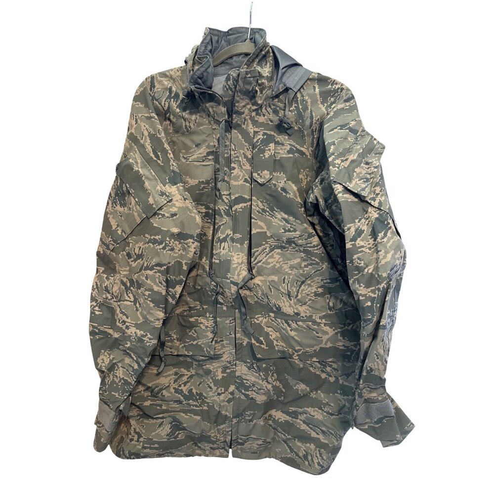 US Air Force Parka airman battle uniform digital tiger stripe Med Long